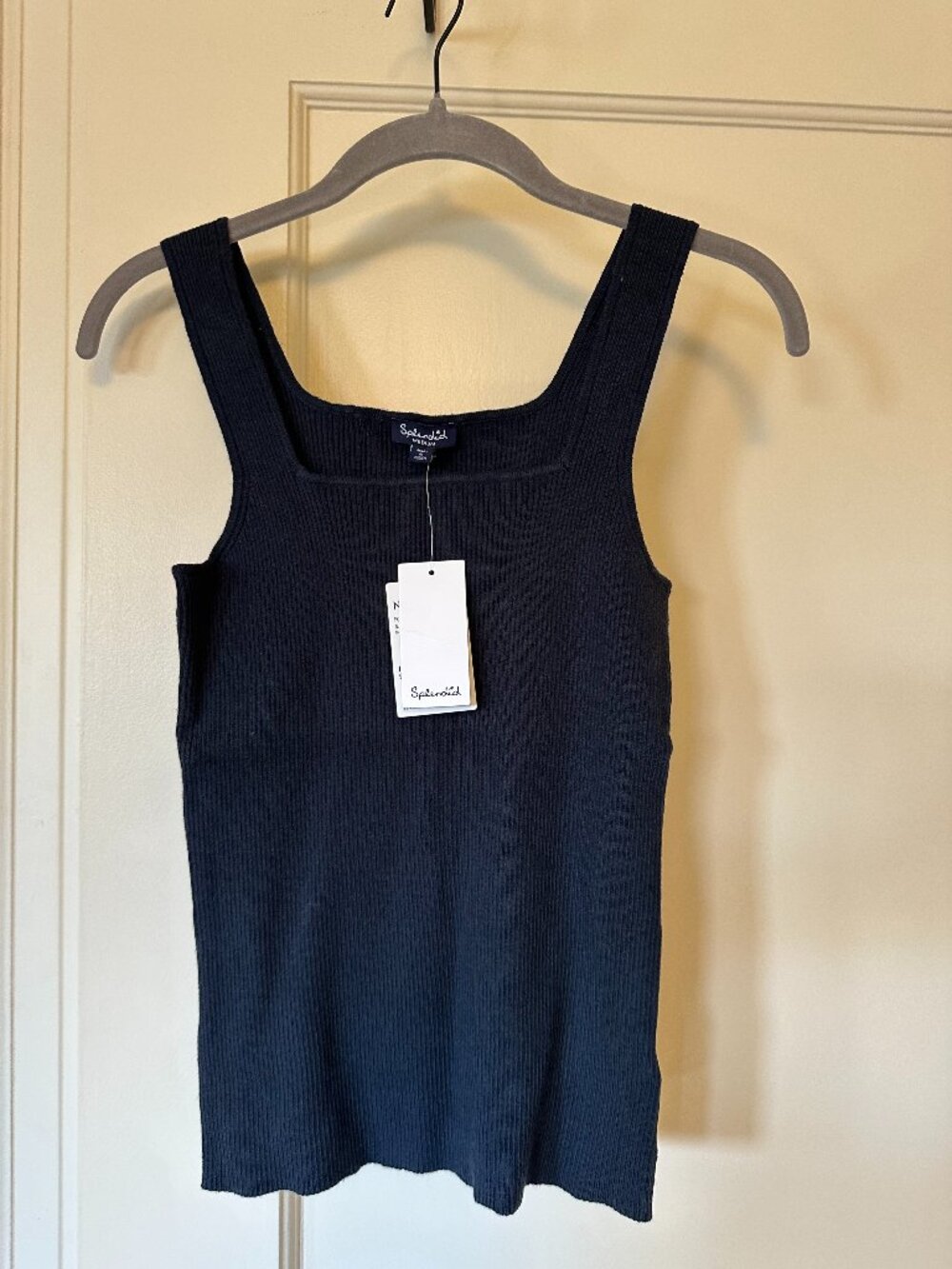 Splendid Rib Knit Navy Sleeveless Sweater/ Womens M
